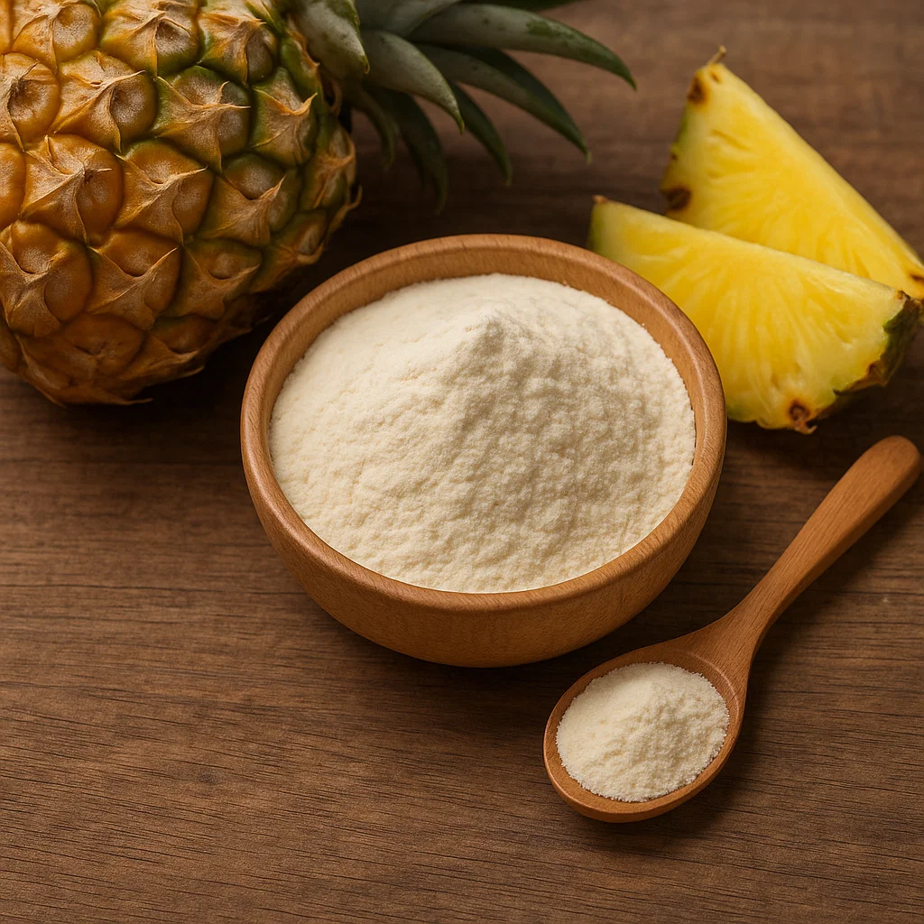 Bromelain Powder from pineapple used in BreathiZen